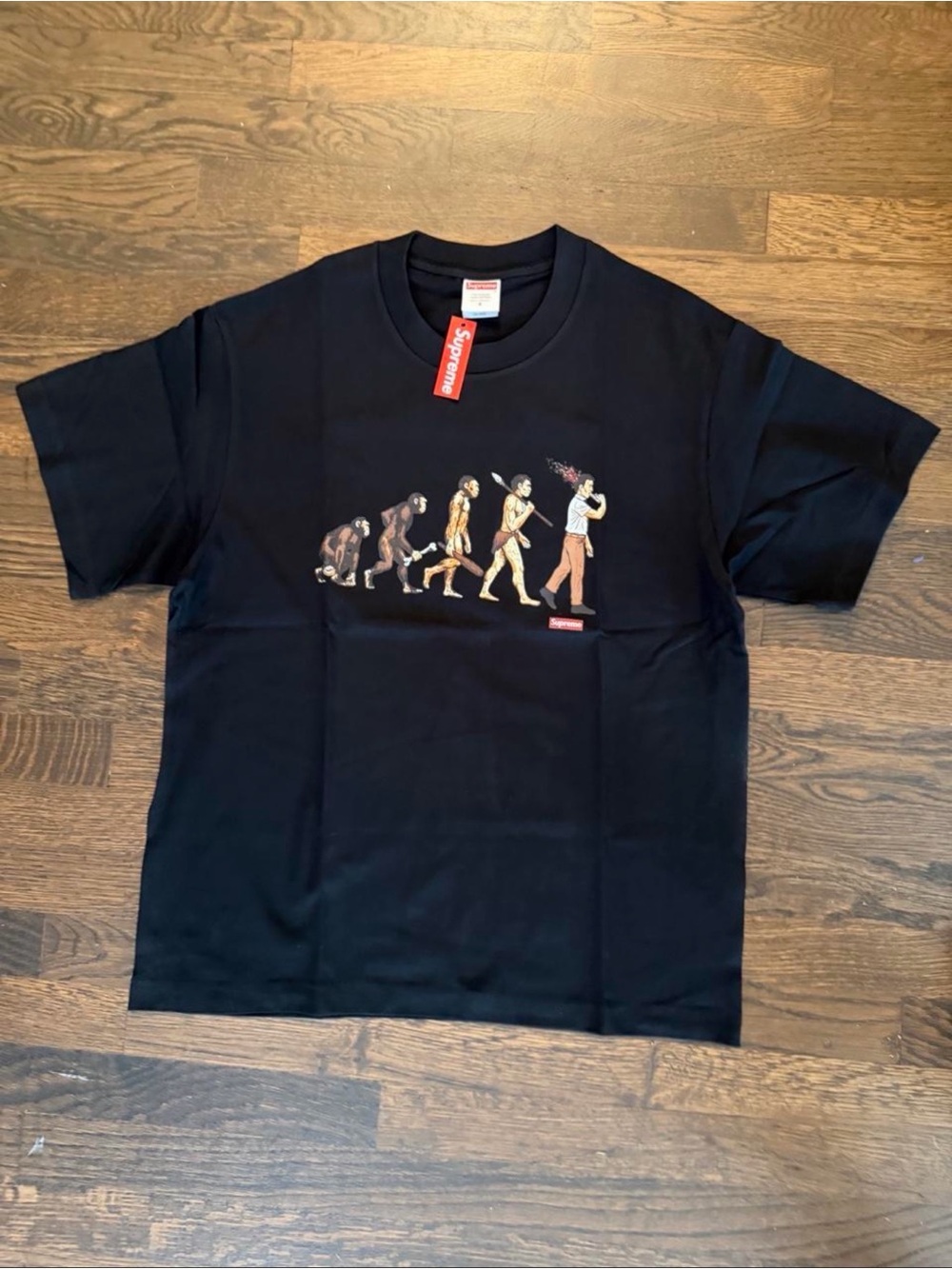 Supreme Black Evolution Graphic Tee